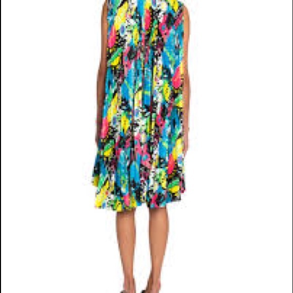 BALENCIAGAParis City Light Pleated Satin Dress NWT - Picture 2 of 15